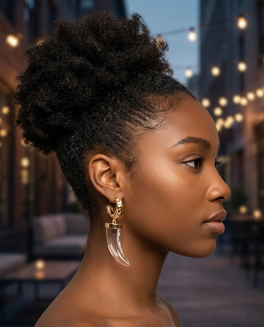 Horn shaped earrings