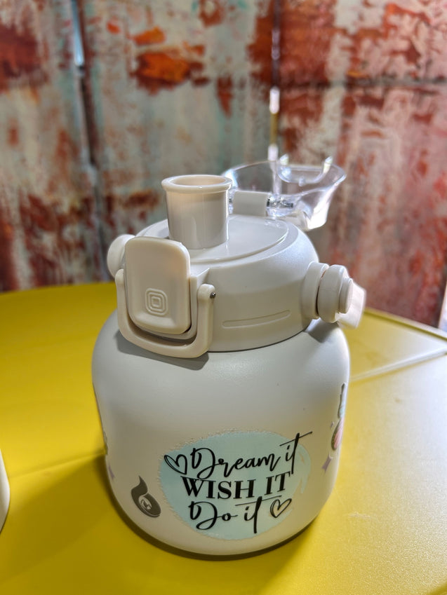 Mini insulated water bottle, with affirmations 20oz