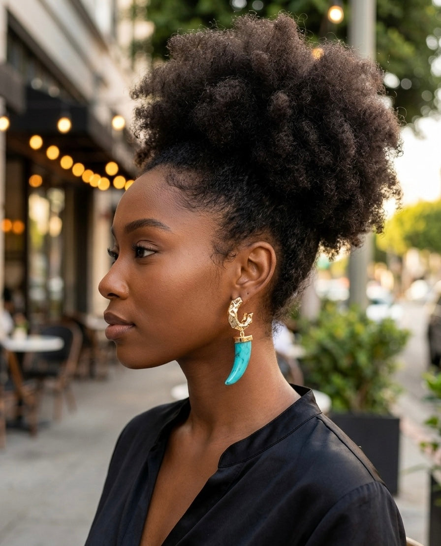 Horn shaped earrings