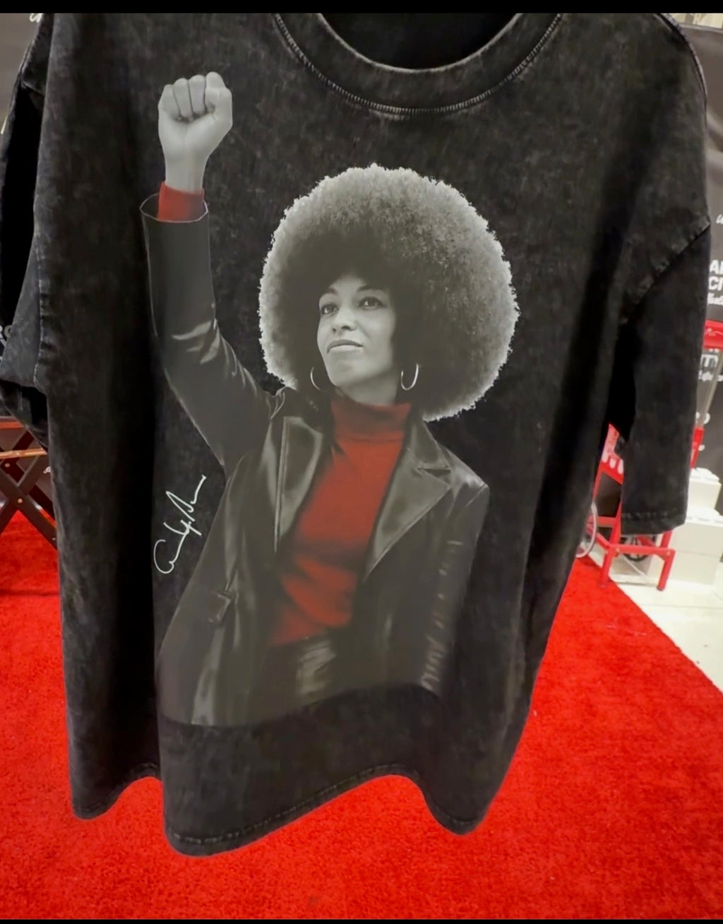 Angela Davis Power T-shirt stone washed
