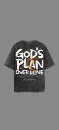 God”s Plan Stone washed  T-Shirt