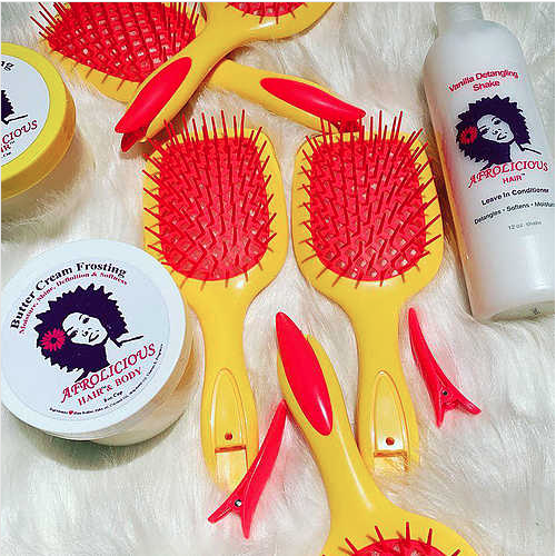 Pink LemonAid Detangling Brush